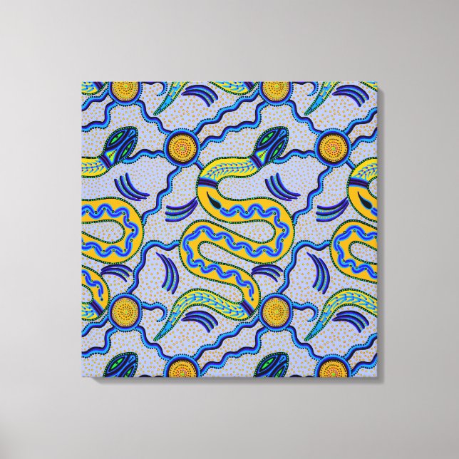 Tribal Snake Canvas Print (Front)