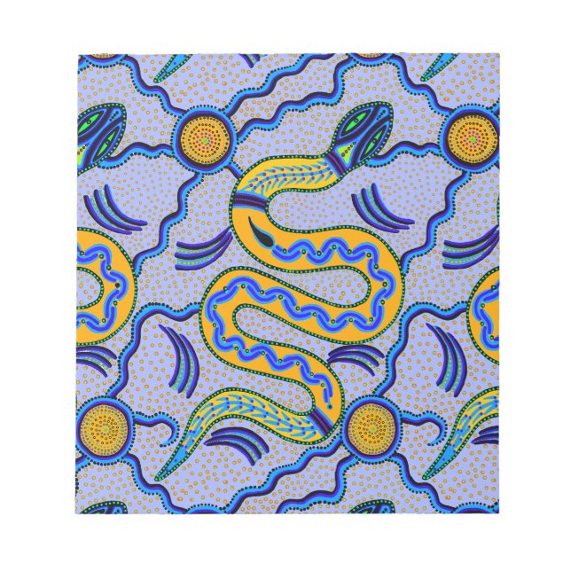 Tribal Snake Notepad (Front)