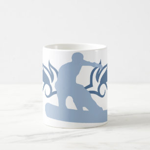 tribal snowboard coffee mug