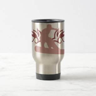 tribal snowboard travel mug