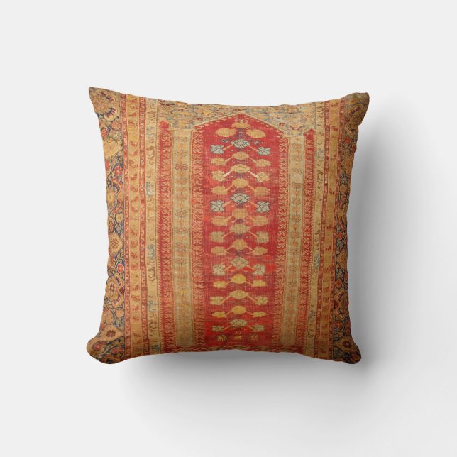 Tribal Southwest Geometric Boho Pattern Decor Throw Pillow (Front)