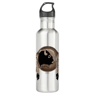 Tribal Spirit Buffalo Native Art 710 Ml Water Bottle