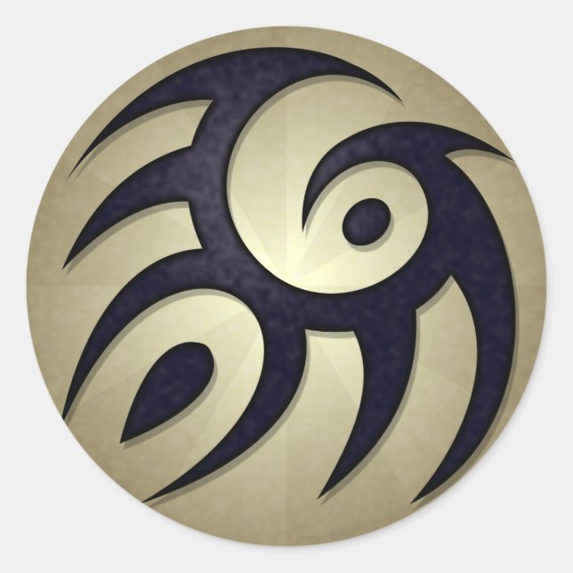 Tribal Spirit Round Sticker (Front)