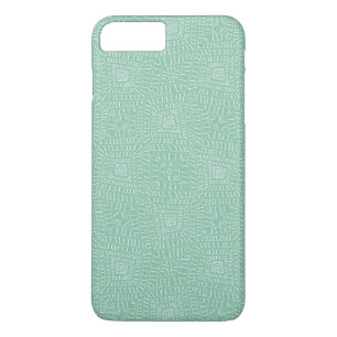 Tribal squares teal iPhone 8 plus/7 plus case