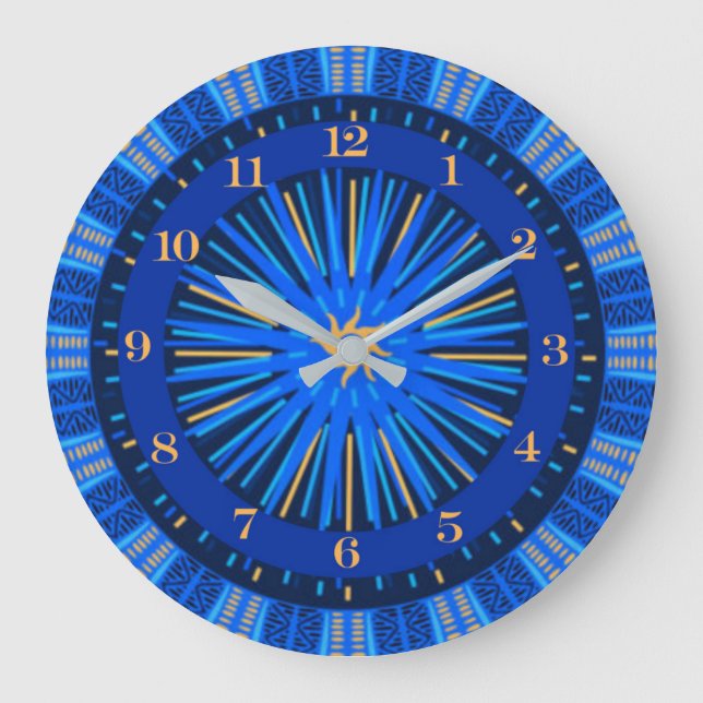 Tribal Star Wall Clock (Front)
