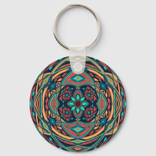 Tribal Steampunk Keychain