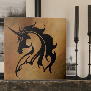 Tribal Stone Unicorn Tile