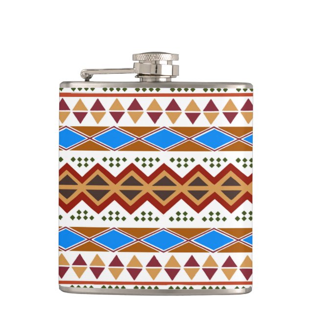 Tribal Story Hip Flask (Front)