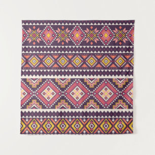 Tribal striped, geometric seamless pattern. tapestry