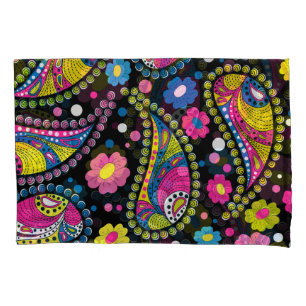 Tribal style paisley, seamless ethnic pattern. pillowcase