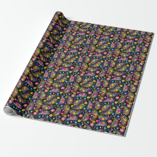 Tribal style paisley, seamless ethnic pattern. wrapping paper
