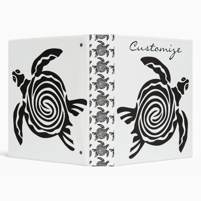 Tribal Style Turtle Thunder_Cove Binder (Background)