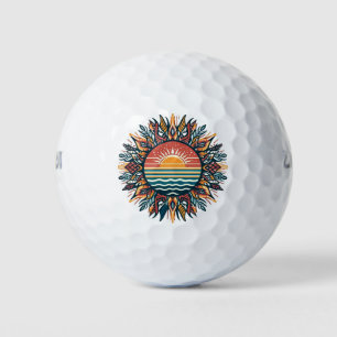 Tribal Summer Sun Golf Balls