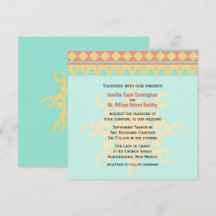 Tribal Sun Southwestern Wedding Invitation