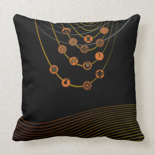 Tribal symbols  Throw Pillow 20" x 20"