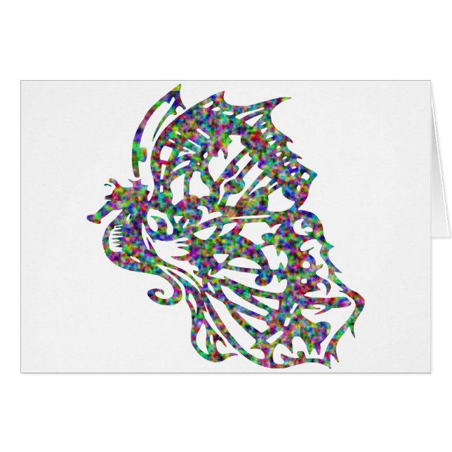 Tribal Tattoo Butterfly Seahorse (Front Horizontal)