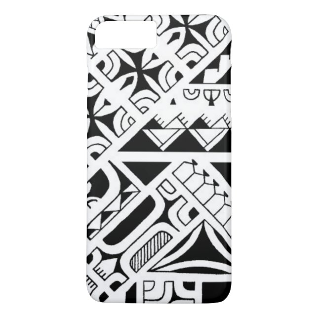 Tribal tattoo design in Marquesan Islands styles Case-Mate iPhone Case (Back)