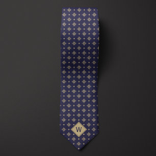 Tribal Tattoo Monogram Tie