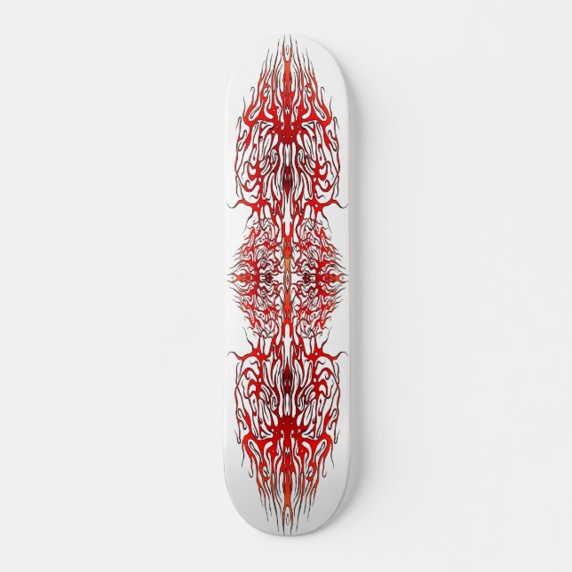 Tribal Tattoo Valetine Heart Arteries Tattoo Skateboard (Front)