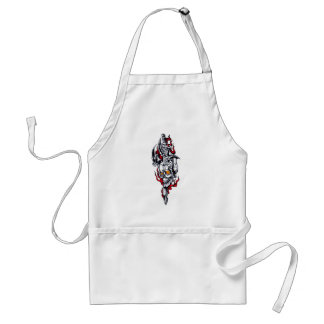 Tribal tattoo with skull standard apron