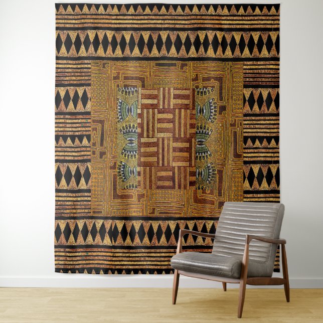 “Tribal Threads: Infuse Your Space with Culture” Tapestry (In Situ)