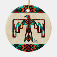 Tribal Thunderbird Ceramic Ornament