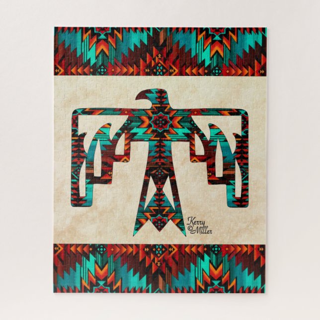 Tribal Thunderbird Jigsaw Puzzle (Vertical)