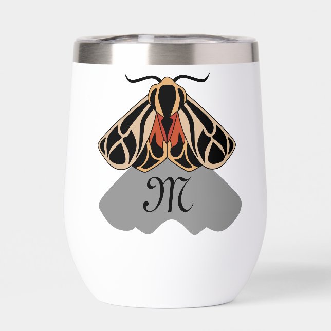 Tribal Tiger Moth Monogram (Back)