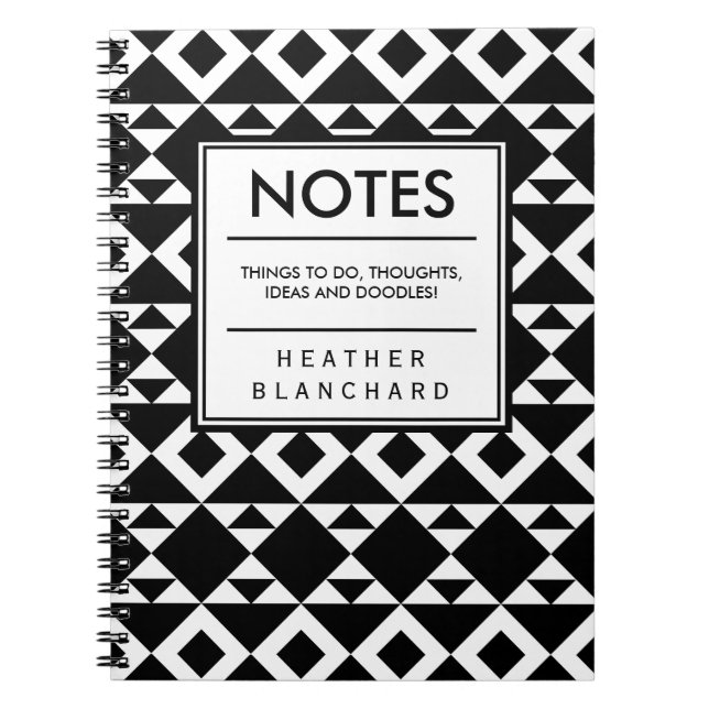 Tribal Triangles Notebook (Front)