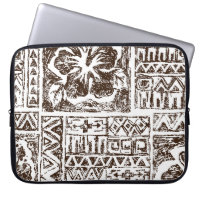 Tribal tropical art pattern of indigenous Hawaiian