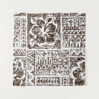Tribal tropical art pattern of indigenous Hawaiian