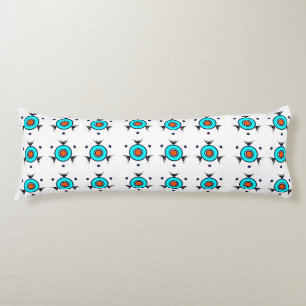 Tribal Turquoise Pattern Body Pillow