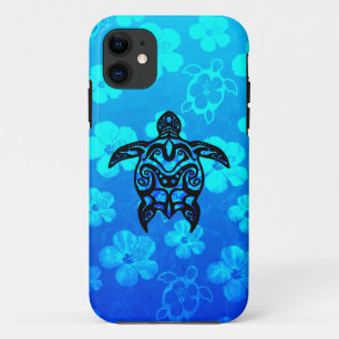 Tribal Turtle Hibiscus iPhone 11 Case