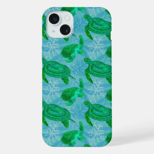 Tribal Turtles iPhone 15 Plus Case