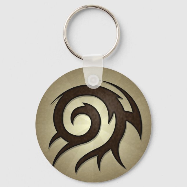 Tribal Twirl Keychain (Front)