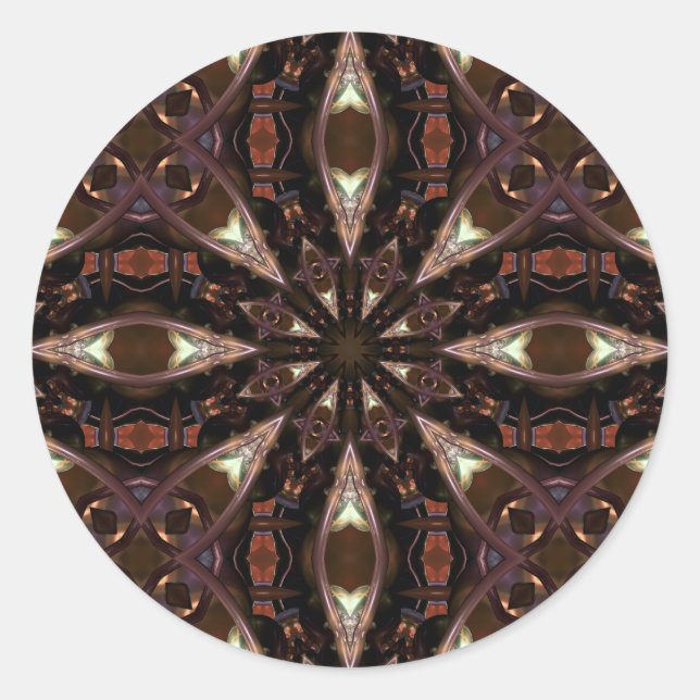 Tribal Two Classic Round Sticker (Front)