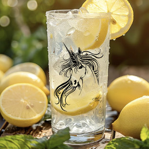 Tribal unicorn glass