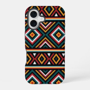 Tribal Vibes – Bold Geometric Energy iPhone 16 Case