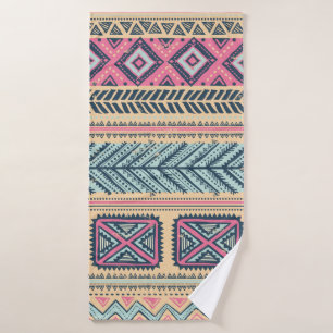 Tribal vintage ethnic seamless bath towel