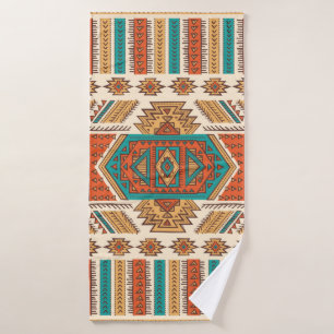 Tribal vintage ethnic seamless illustration bath towel