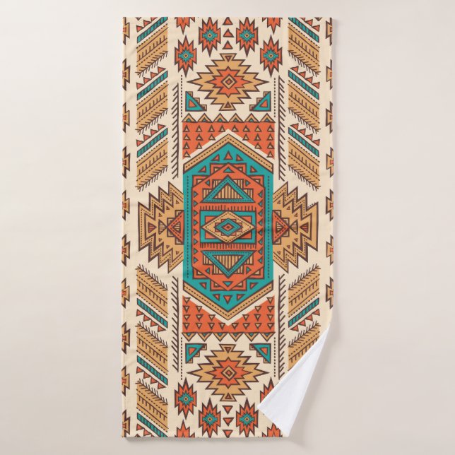 Tribal Vintage : Ethnic Seamless Motif (Serviette de bain)