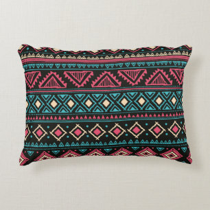 Tribal vintage ethnic seamless pattern accent pillow
