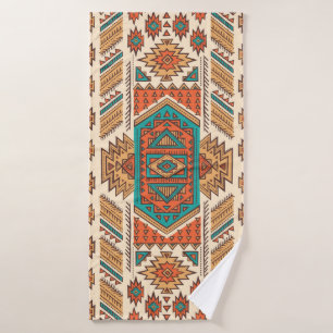 Tribal Vintage: Ethnic Seamless Pattern Bath Towel