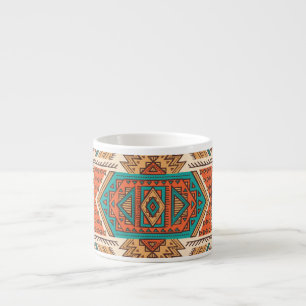 Tribal Vintage: Ethnic Seamless Pattern Espresso Cup