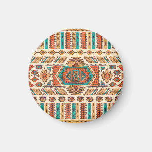 Tribal Vintage: Ethnic Seamless Pattern Magnet