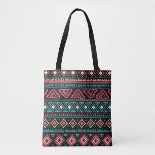 Tribal vintage ethnic seamless pattern tote bag