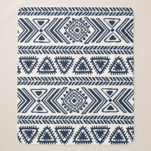 Tribal vintage ethnic seamless sherpa blanket
