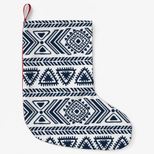 Tribal vintage ethnic seamless  small christmas stocking