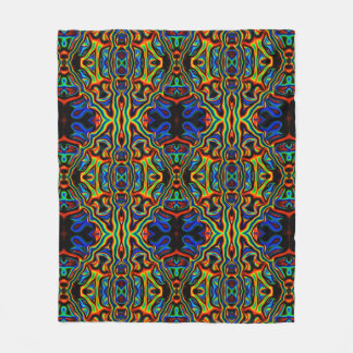 Tribal Visions Psychedelic Pattern Fleece Blanket