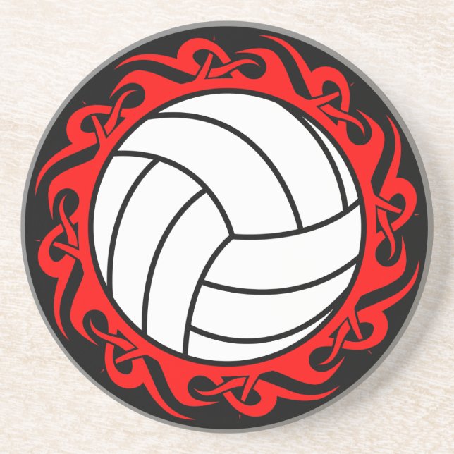 tribal volleyball coaster (Front)